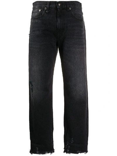 Shop R13 Cropped Jeans In Black