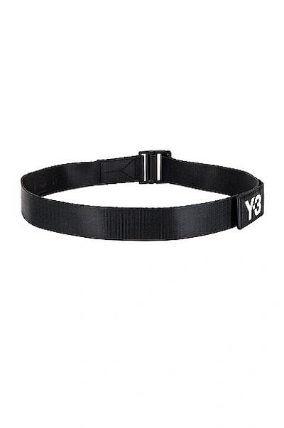 Shop Y-3 Classic Logo Belt In Black
