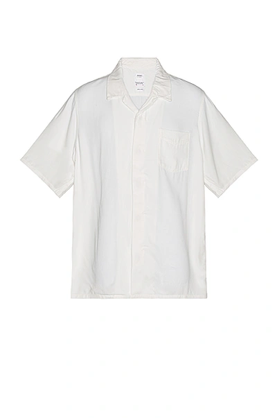 Shop Visvim Free Edge Short Sleeve Shirt In White