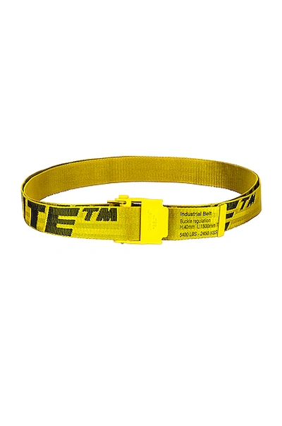 Shop Off-white 2.0 Industrial Belt In Yellow & Black