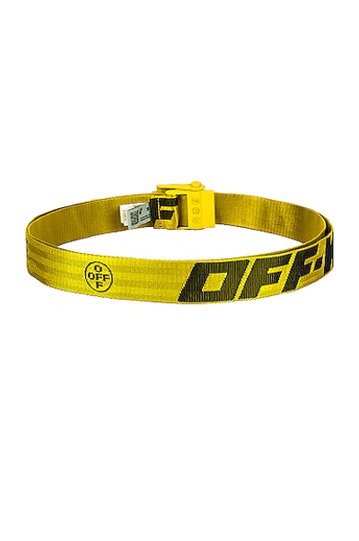 Shop Off-white 2.0 Industrial Belt In Yellow & Black