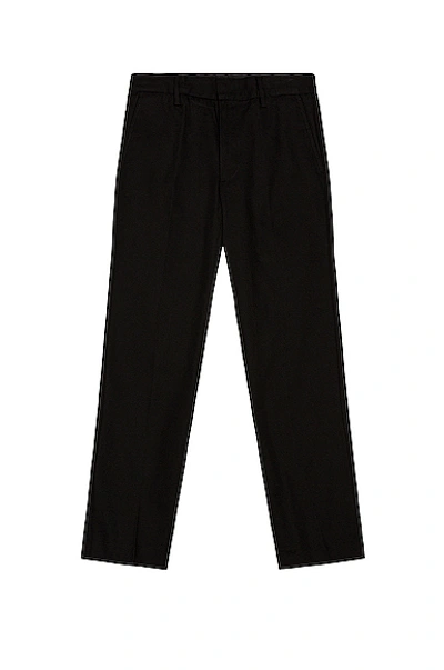 Shop Acne Studios Cotton Twill Trousers In Black