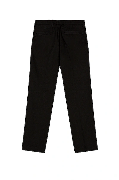 Shop Acne Studios Cotton Twill Trousers In Black
