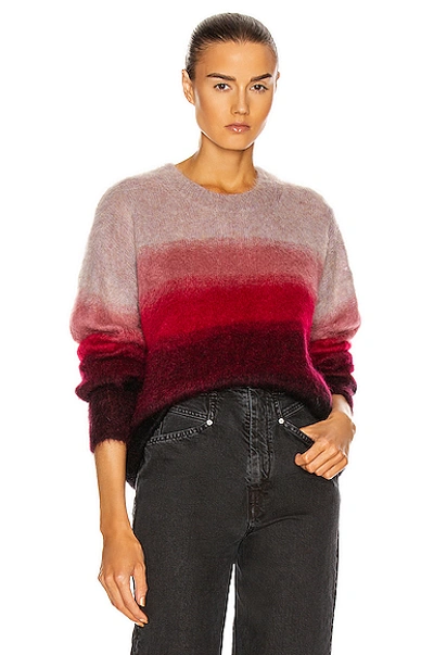 Shop Isabel Marant Étoile Drussell Sweater In Raspberry