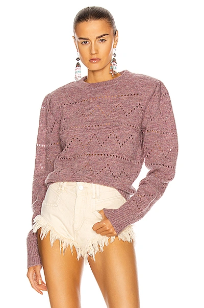 Shop Isabel Marant Étoile Norma Sweater In Rosewood