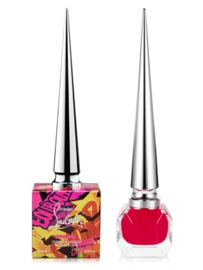 Shop Christian Louboutin Loubigraffiti Nail Color In Jazzy Doll
