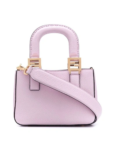 Shop Fendi Mini Shopping Tote Pink