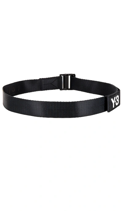 Shop Y-3 Classic Logo Belt In Black