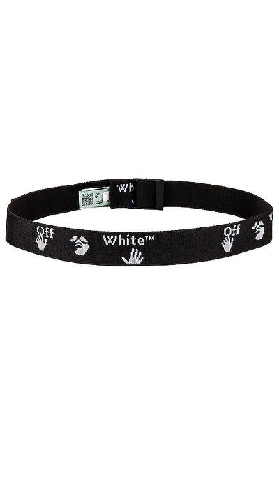 Shop Off-white Ow Logo Belt In Black & Black