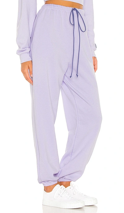 Shop Danzy Classic Sweatsuit Collection Pant In Lilac