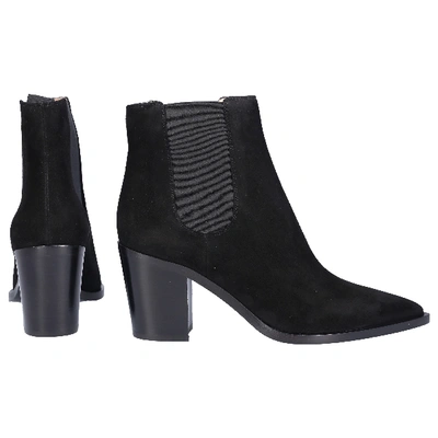 Shop Gianvito Rossi Ankle Boots Black Romney
