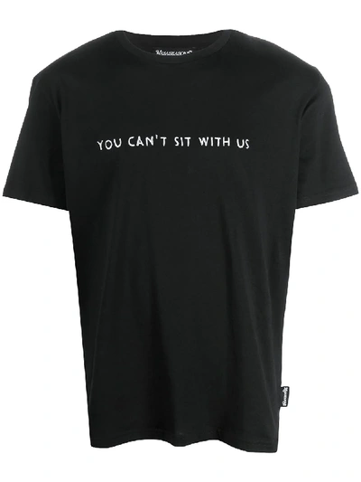 Shop Nasaseasons You Can't Sit With Us T-shirt In Black