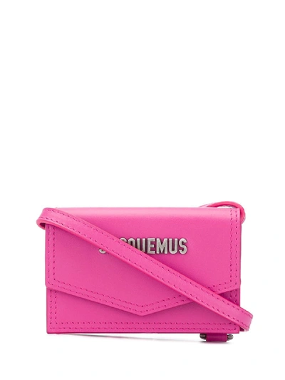 Shop Jacquemus Le Porte Azur Cardholder In Pink