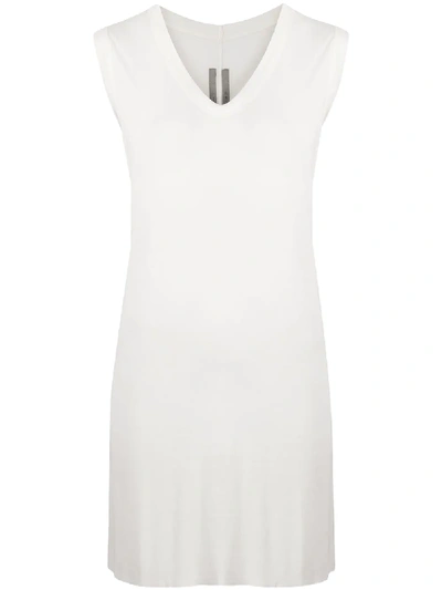 Shop Rick Owens Oversized Sleeveless Top In White