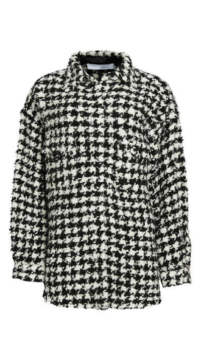 Shop Iro Restrain Coat In Black/white