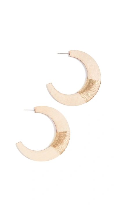 Shop Shashi Canyon Hoops In Gold