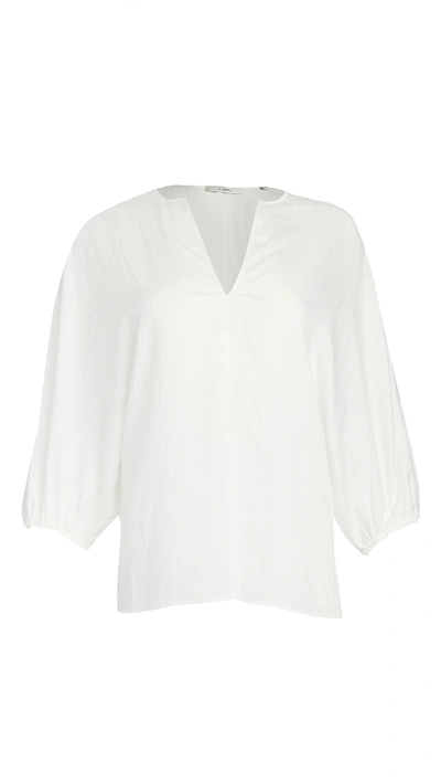 Shop Vince Poet Sleeve Blouse In Off White