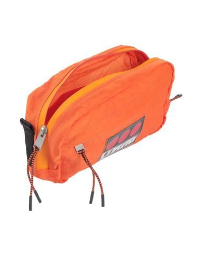 Shop Heron Preston Man Cross-body Bag Orange Size - Polyamide, Polyester