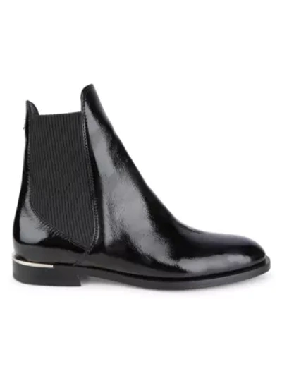 Shop Jimmy Choo Rourke Leather Chelsea Boots In Black