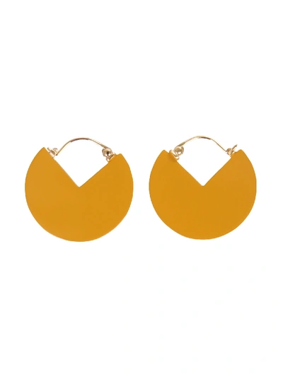 Shop Isabel Marant 90° Earrings In Beige