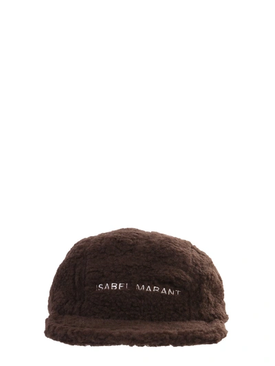 Shop Isabel Marant Logan Hat In Marrone