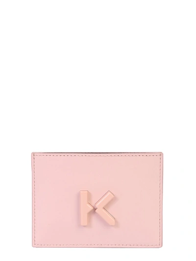 Shop Kenzo Card Holder With Logo In Rosa