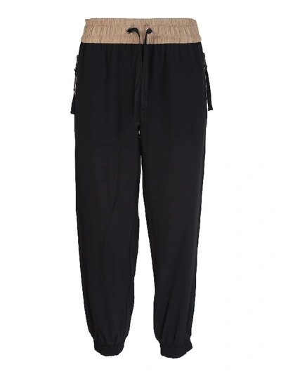 Shop Moncler Sports Trousers In Nero
