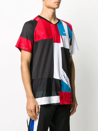 Koché Patchwork T-shirt In Black