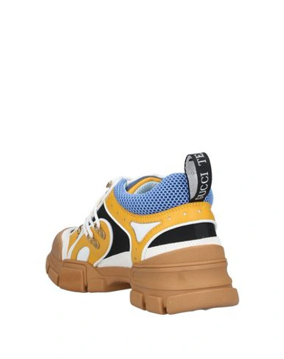 Shop Gucci Sneakers In Ocher