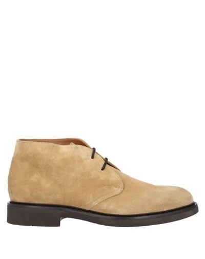 Shop Doucal's Ankle Boots In Beige