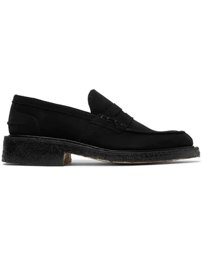 Shop Tricker's Loafers In Black