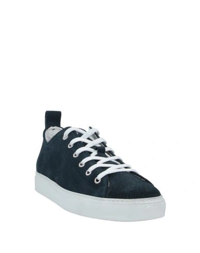 Shop Eleventy Sneakers In Dark Blue