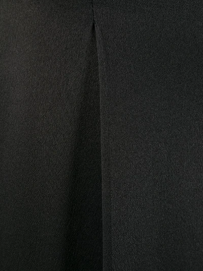 Max Mara Silk Palazzo Pants In Black