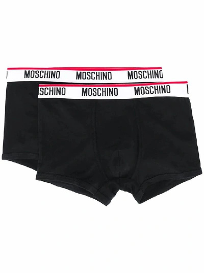 Shop Moschino Underwear Moschino Men's Black Cotton Boxer