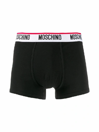 Shop Moschino Underwear Moschino Men's Black Cotton Boxer
