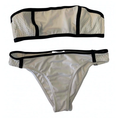 Pre-owned Jimmy Choo White Lycra Swimwear