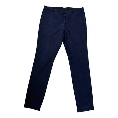 Pre-owned Dior Trousers In Blue