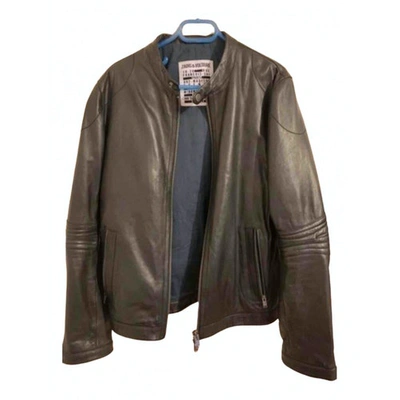 Pre-owned Zadig & Voltaire Brown Leather Jacket