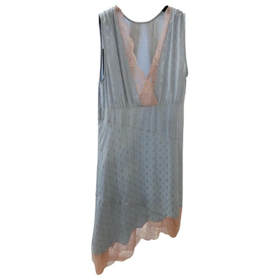 Pre-owned Zadig & Voltaire Blue Silk Dress