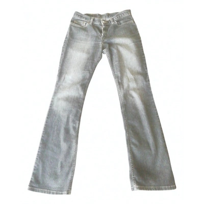 Pre-owned Levi's Straight Jeans In Grey
