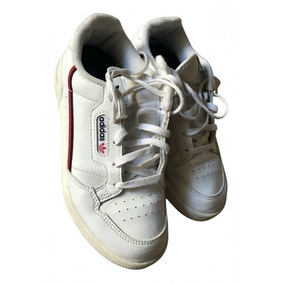 Pre-owned Adidas Originals Continental 80 Leather Trainers In White