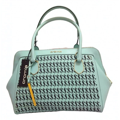 Pre-owned Cromia Leather Mini Bag In Turquoise