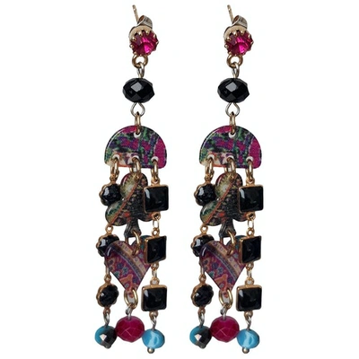 Pre-owned Etro Earrings In Multicolour