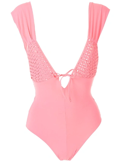 Shop Clube Bossa Olenia Woven Swimsuit In Pink