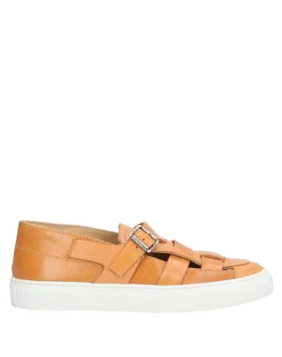 Shop Mm6 Maison Margiela Sneakers In Tan