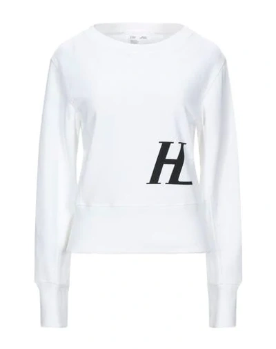 Shop Helmut Lang Sweatshirt In White