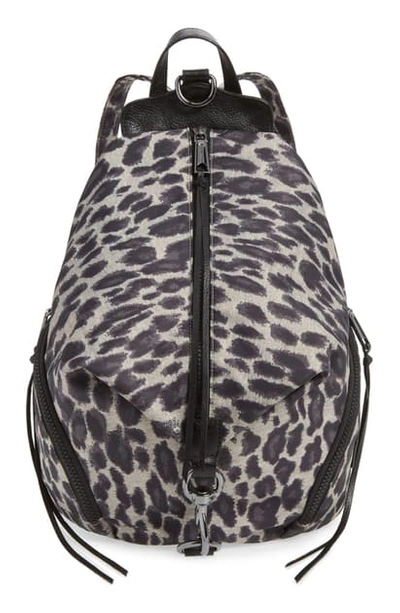 Shop Rebecca Minkoff Julian Nylon Backpack In Leopard