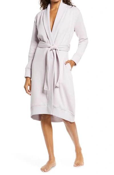 Shop Ugg Karoline Fleece Robe In Lilac Frost Heather