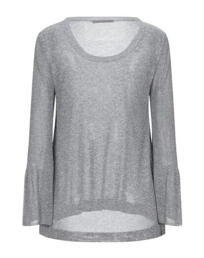 Shop Kangra Cashmere Kangra Woman Sweater Grey Size 8 Viscose, Nylon