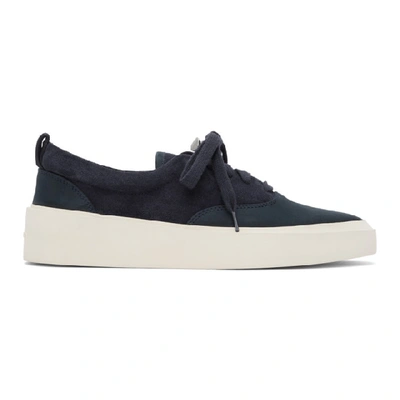 Shop Fear Of God Blue Suede 101 Sneakers In Navy515